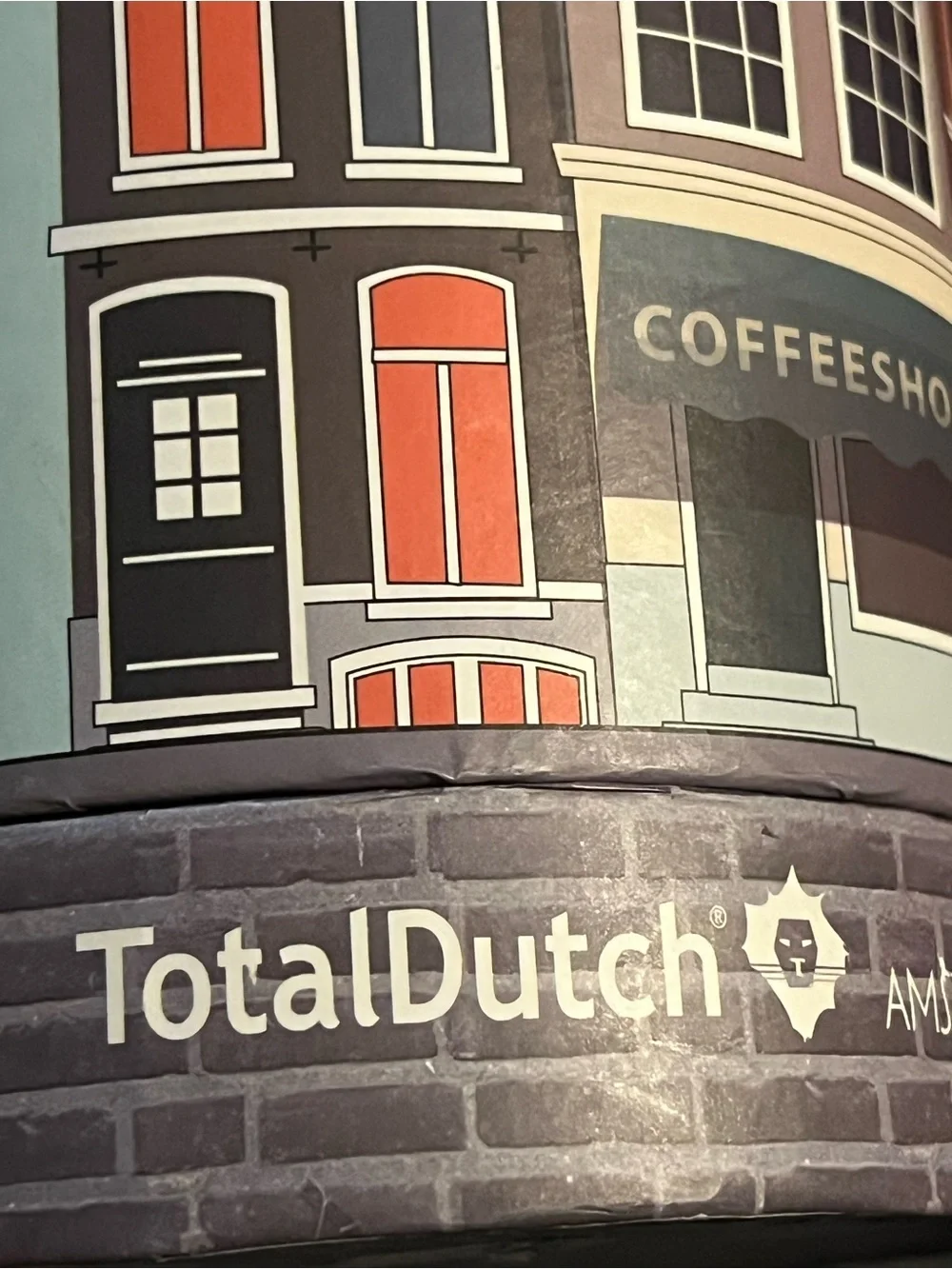 Amsterdam Canal Travel Mug with Blue Lid